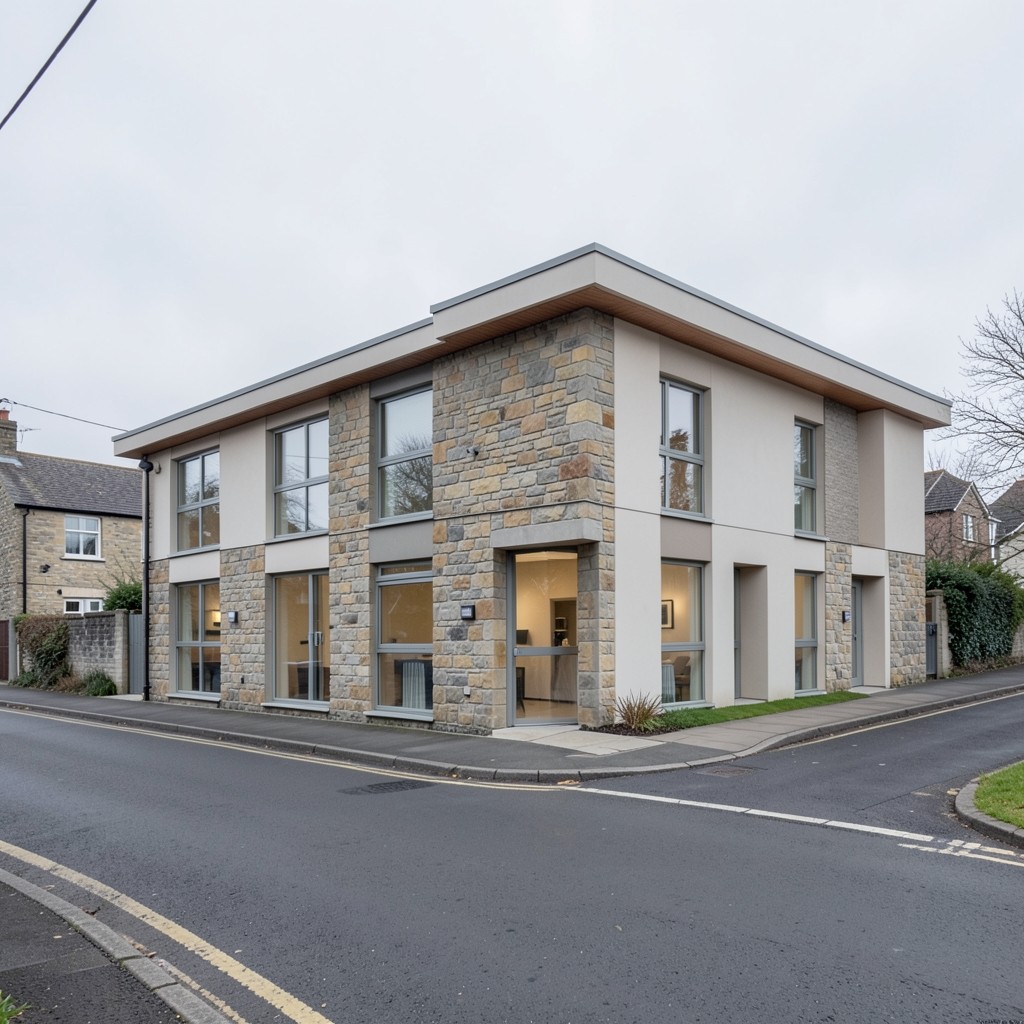 Exterior view of the Hazelcore teaching workshop on Lanark Road